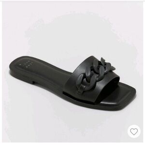 A New Day Women's Viv Wide Width
(Chain Slide Sandals wide 🆕